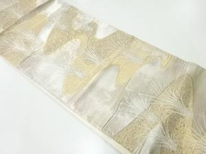 アンティーク　流水に芝草模様織出し袋帯（材料）